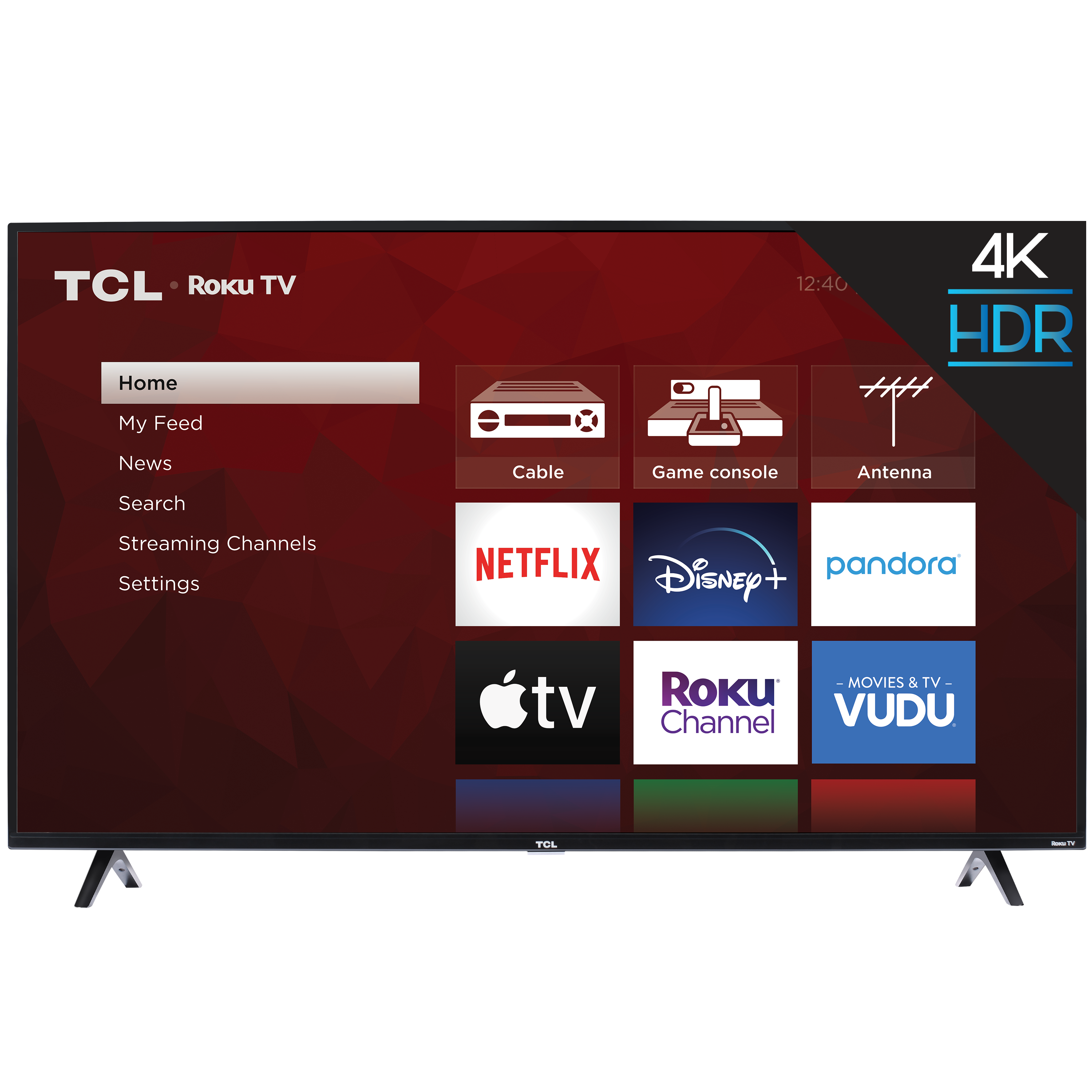 TCL 55" Class 4-Series 4K UHD HDR LED Roku Smart TV – 55S421 - image 1 of 12