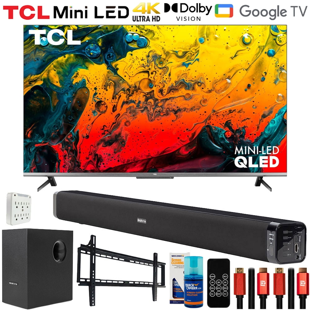 TCL 65” Class Q Class 4K MINI-LED, QLED, 120Hz, Local Dimming, Dolby Vision  HDR & Dolby Atmos, Up to 240 VRR Gaming, Smart TV with Google TV, Built-in  Google Assistant with Voice