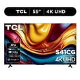 thumbnail image 1 of TCL 55" Class S41CG Series 4K UHD LED Smart Google TV (Limited Edition) - Dolby Vision HDR & Dolby Atmos, Google Assistant & Amazon Alexa Compatible with Voice Remote - 55S41CG, 1 of 24