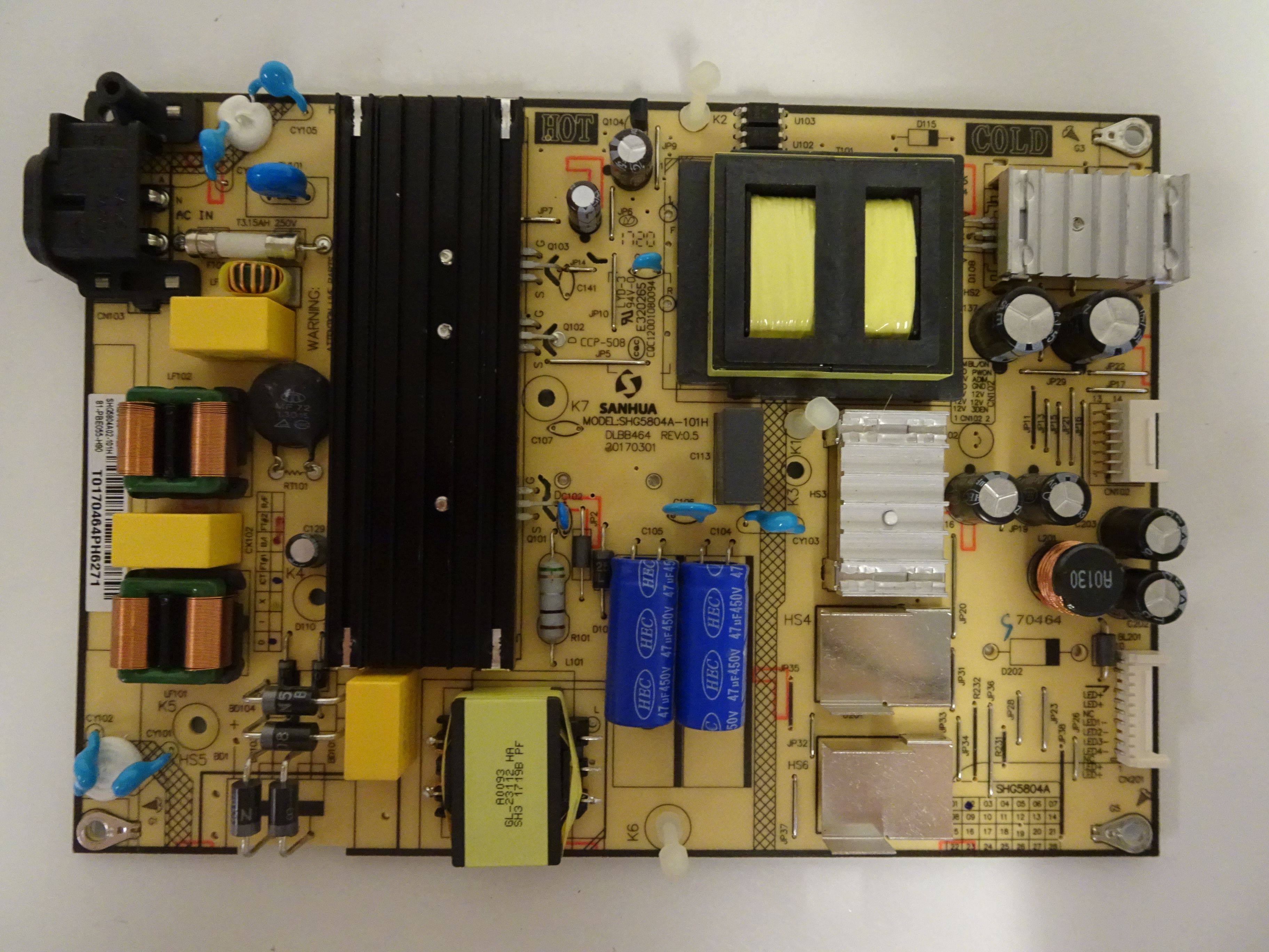 TCL 55S403 55S401 55S405 49S403 49S405 49S305 Power Supply 81PBE055