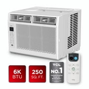 TCL 6,000 BTU Window Air Conditioner White - 250 Sq ft, LED Display, Included Remote - W6W32
