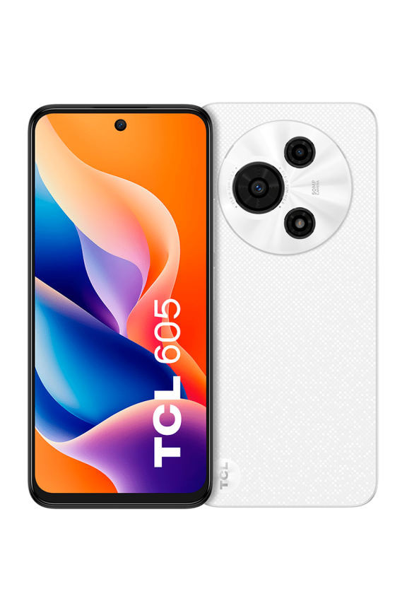 605 Ai 4G LTE (128GB + 4GB) (Compatible with Tmobile Mint Tello Boost Mobile and Worldwide) Dual SIM 6.7" 50MP Camera (Blizzard White)