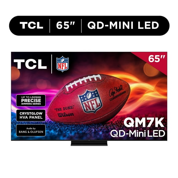 TCL 65" Q Series 4K UHD HDR QD-Mini LED Smart TV with Google TV – 65QM7K