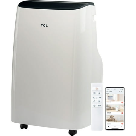 TCL - 300 Sq. Ft. 7,000 BTU 3-in-1 Smart Portable Air Conditioner - White