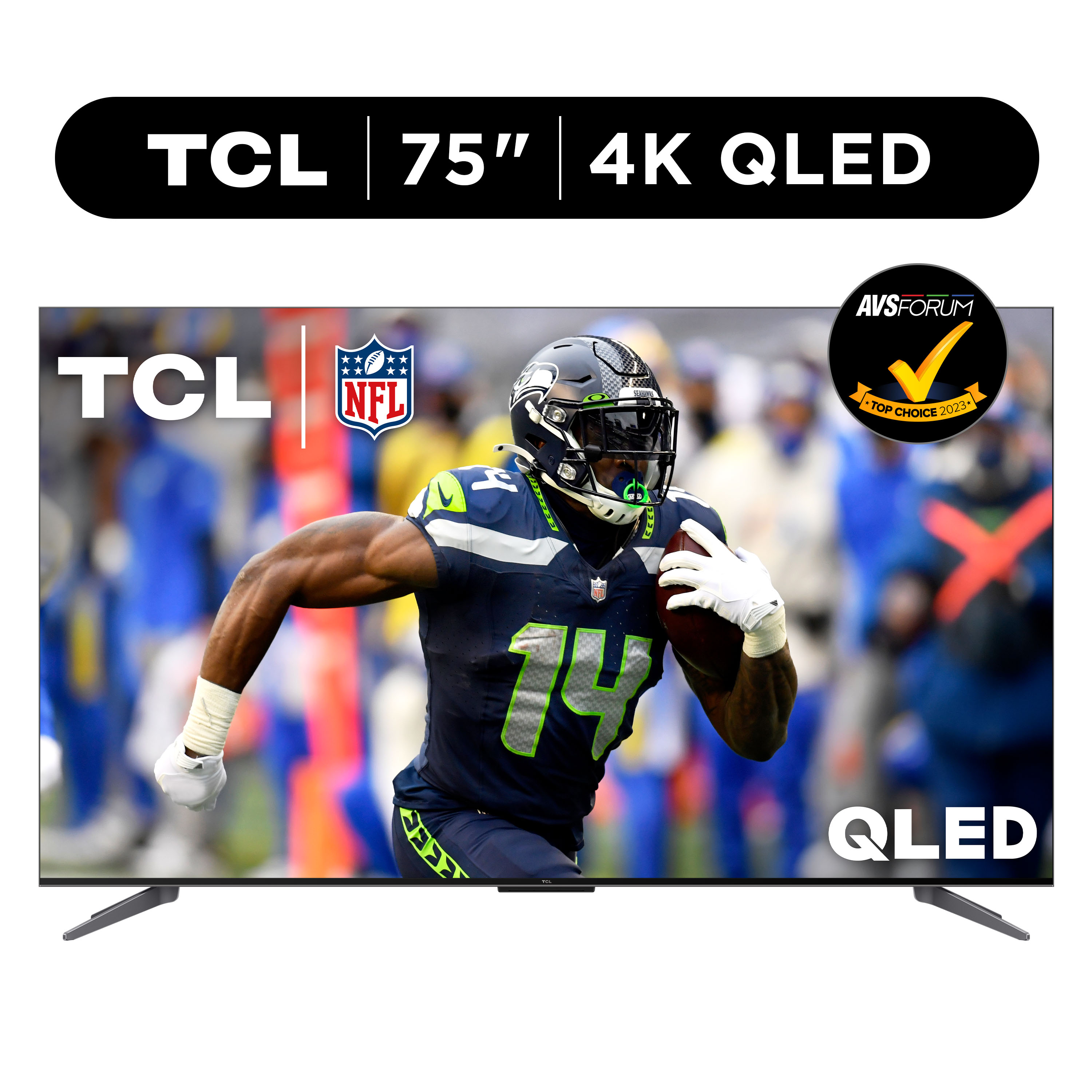 TCL 75” Class Q Class 4K QLED HDR Smart TV with Google TV, 75Q750G - image 1 of 22