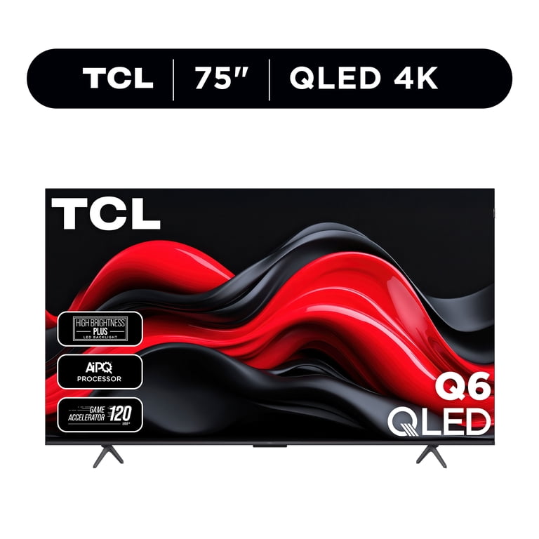 TCL 75” Class Q6 QLED 4K UHD HDR Smart Google TV (NEW 2024