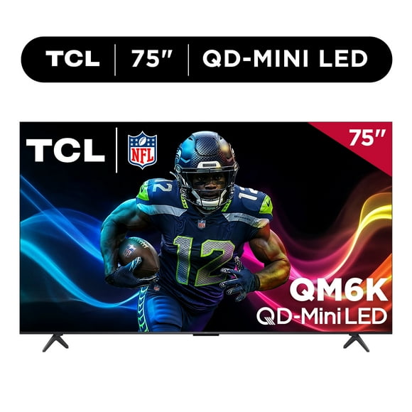 TCL 75" QM6K Series QD-Mini LED QLED 4K UHD Smart TV with Google TV (NEW 2025) 75QM6K