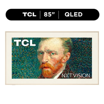 TCL 85" Class NXTVISION TV 4K QLED Smart Google TV and Flush Wall Mount (NEW 2024) - Art TV, Matte Anti-Glare Screen, 144Hz - 85A300W