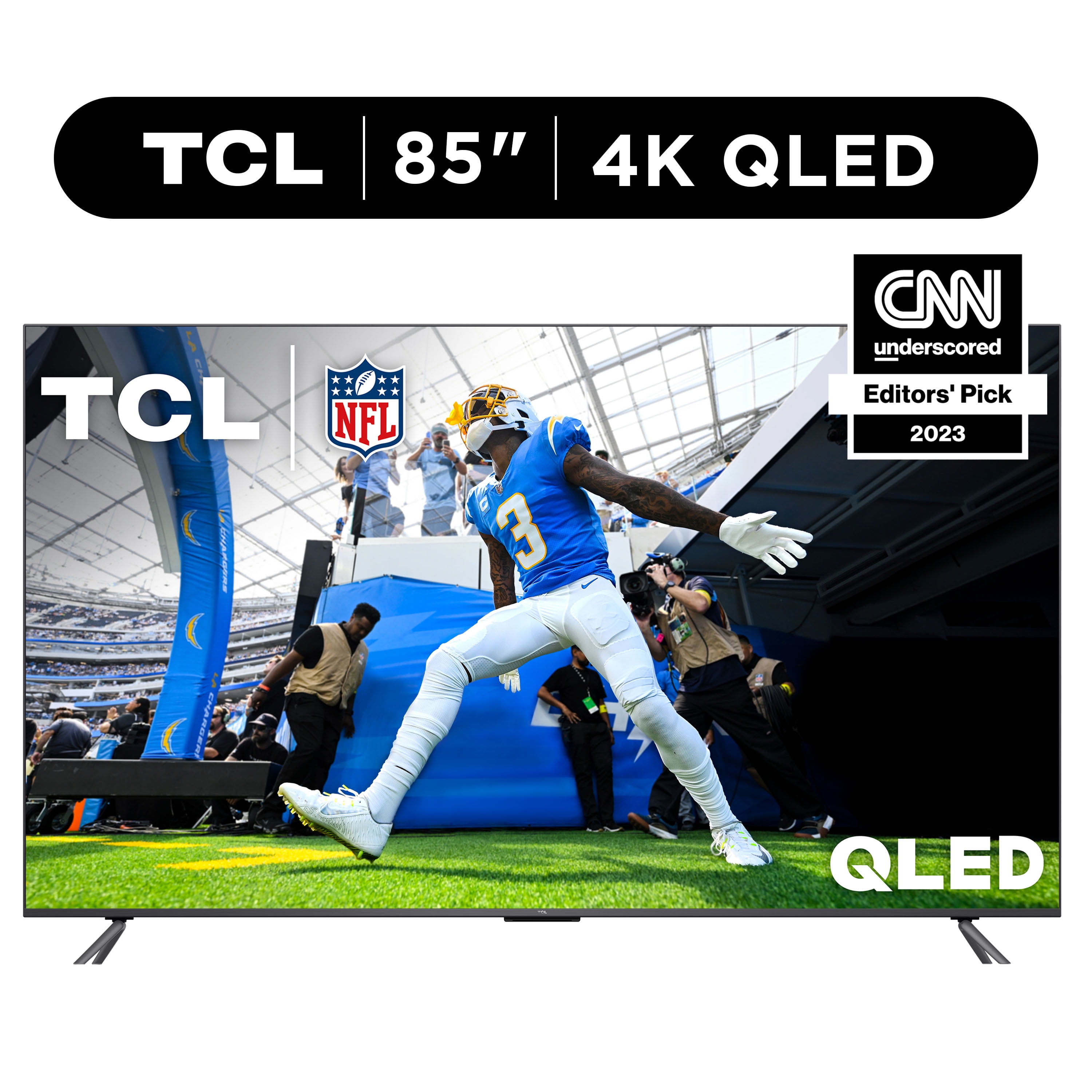 TCL 85 Class Q Class 4K QLED HDR Smart TV with Google TV, 85Q650G