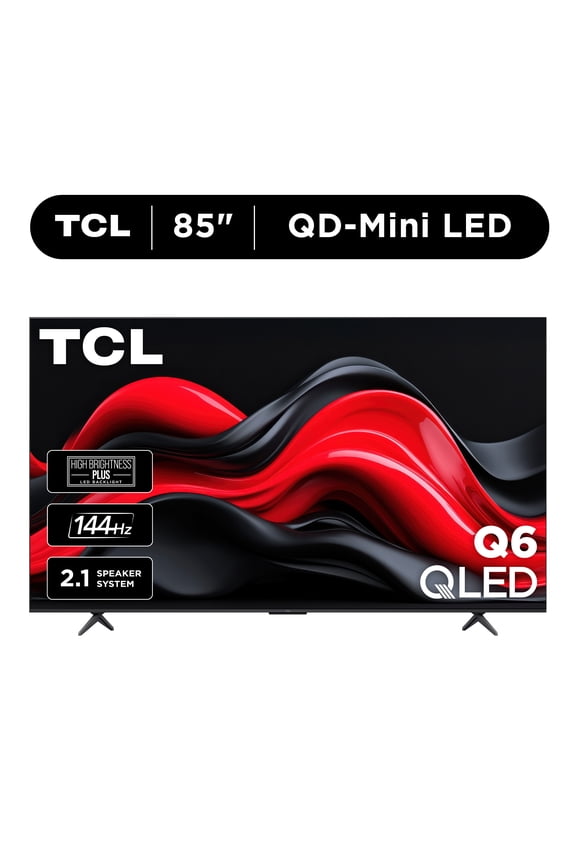 85 Class Q6 Series QLED 4K UHD Smart Google TV (New 2024) - HDR PRO+ with Dolby Vision & Dolby Atmos, AIPQ Processor, Motion Rate 240 - 85Q651G