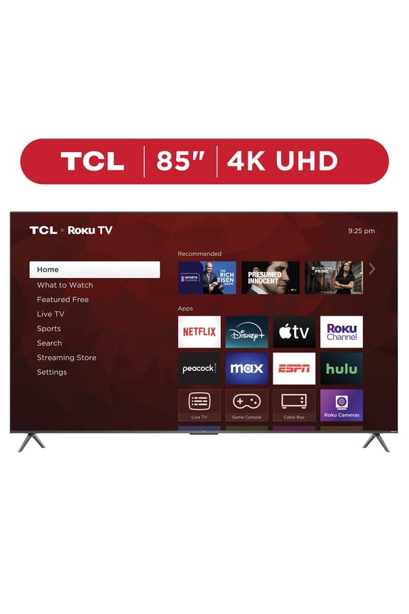 85 Class S4 (85S410R) 4K UHD HDR LED Smart TV with Roku TV