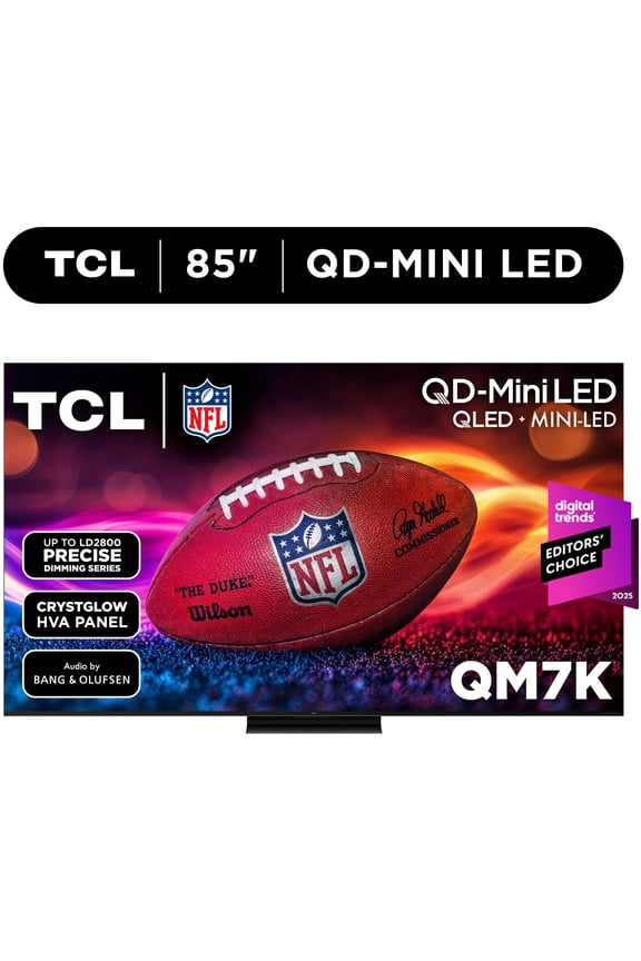 85" Class QM7K Series QD-Mini LED QLED 4K UHD Smart Google TV (NEW, 2025) - 144Hz, Local Dimming, Audio by Bang & Olufsen - 85QM7K