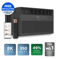 thumbnail image 1 of TCL 8,000 BTU Smart Inverter Window Air Conditioner (Black) - 350 Sq ft with up to 49% Energy Savings, Quiet Cooling Tech, 3-in-1 Cooling, Fan & Dehumidifier, Matter Wi-Fi, Remote Control - W8WC72-B, 1 of 22