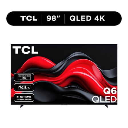 TCL 98 Class Q6 QLED 4K UHD HDR Smart Google TV (NEW 2024) - 98Q651G