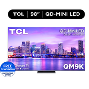 TCL 98" Class QM9K Series QD-Mini LED QLED 4K UHD Smart Google TV with Gemini NEW 2025 - 144Hz, Local Dimming, CrystGlow WHVA Panel - 98QM9K