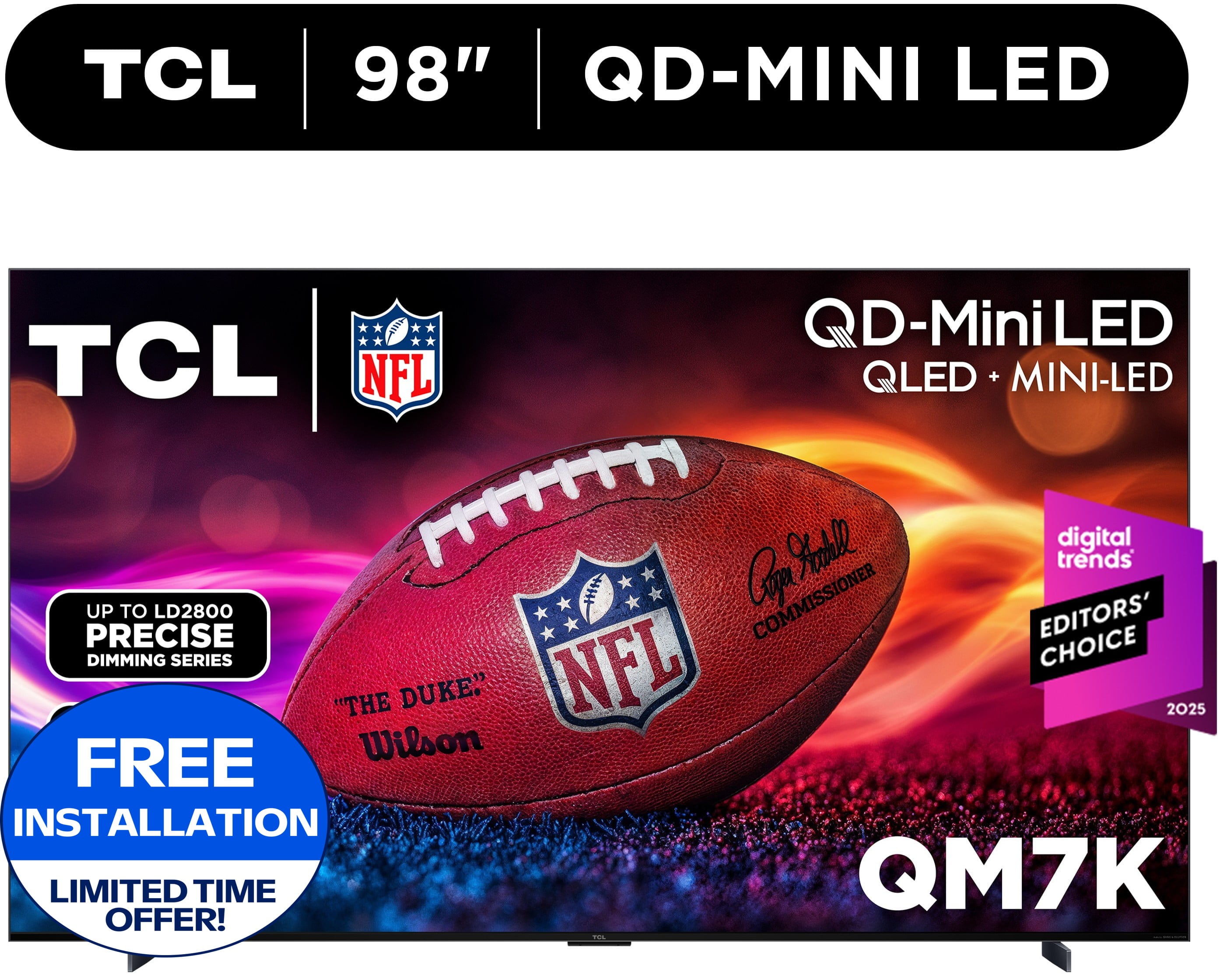 TCL 98" Q Series 4K UHD HDR QD-Mini LED Smart TV with Google TV 98QM7K