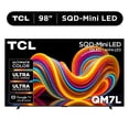 thumbnail image 1 of TCL 98” QM7L Series SQD-Mini LED QLED Smart Google TV (NEW 2026) - TCL Deep Color System with Super QLED, Up to LD2100 Precise Dimming Series, Up to HDR3000 Peak Nits, Bang & Olufsen Audio - 98QM7L, 1 of 25