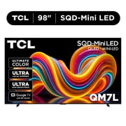 TCL 98 QM7L Series SQD-Mini LED QLED Smart Google TV NEW 2026 - TCL Deep Color System with Super QLED, Up to LD2100 Precise Dimming Series, Up to HDR3000 Peak Nits, Bang & Olufsen Audio - 98QM7L