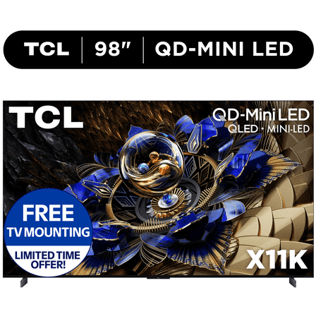 TCL 98-Inch X11K Series QLED 4K Smart QD-Mini LED TV with Google TV (NEW 2025) - Halo Control System, LD14000 Precise Dimming Series, HDR 6500 Nits Peak, Audio by Bang & Olufsen - 98X11K
