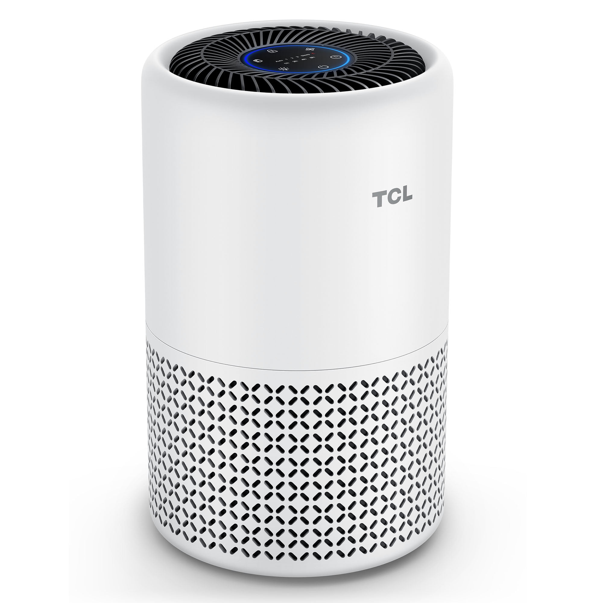 White Compact HEPA Air Purifier with Ionizer