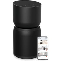 TCL Breeva A3 Smart Air Purifier, up to 1230 sq. ft., 5-Stage Filtration System, True HEPA (H13) Removes 99.97% of Dust / Bacteria / Odors, App & Voice Control, Ultra-Quiet, Black, A315B