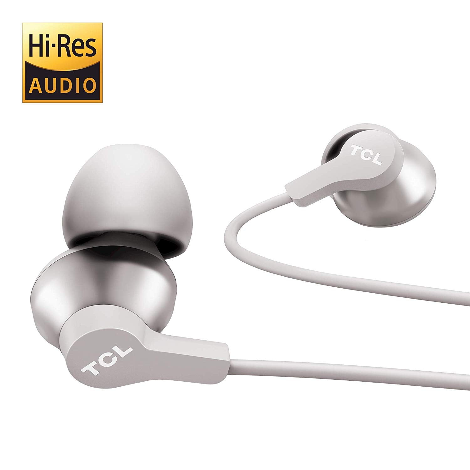 TCL Cement Gray In-ear Headphones with Mic - ELIT100WT