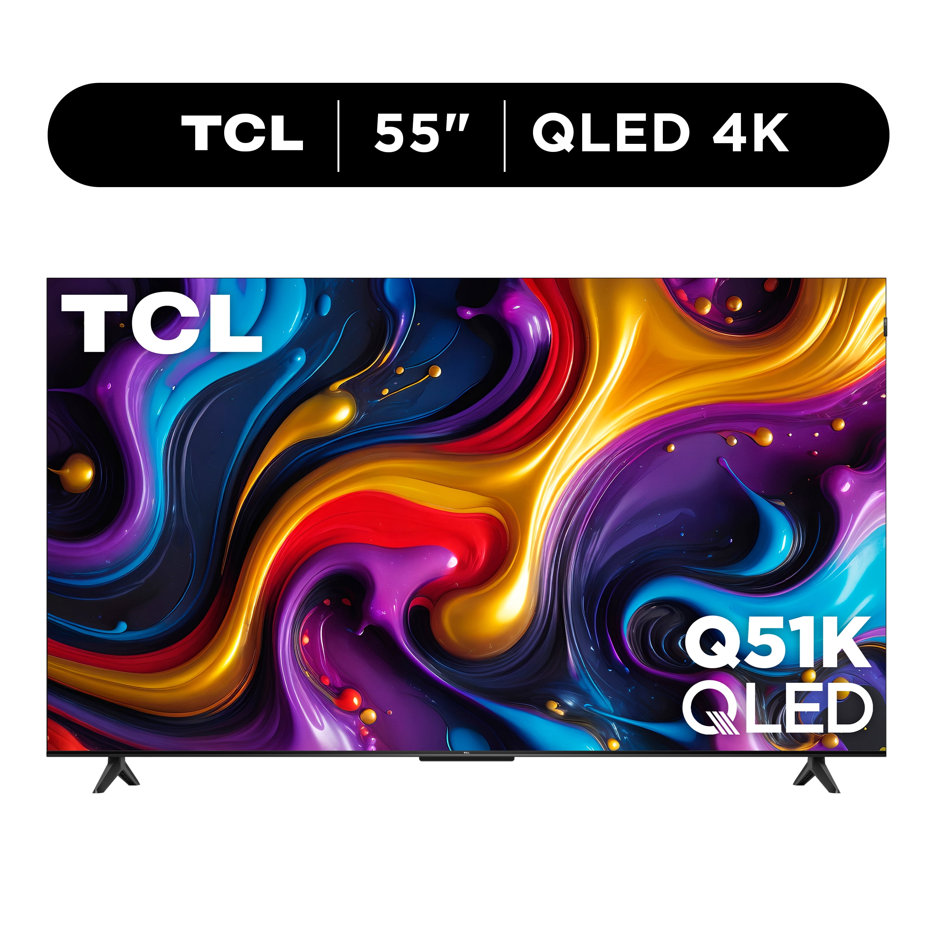 TCL 55" Q Series QLED 4K UHD HDR Smart Google TV (NEW 2025) - Dolby Vision, Dolby Atmos, Motion Rate 120, HDR 10+, Auto Game Mode - 55Q51K - Walmart.com