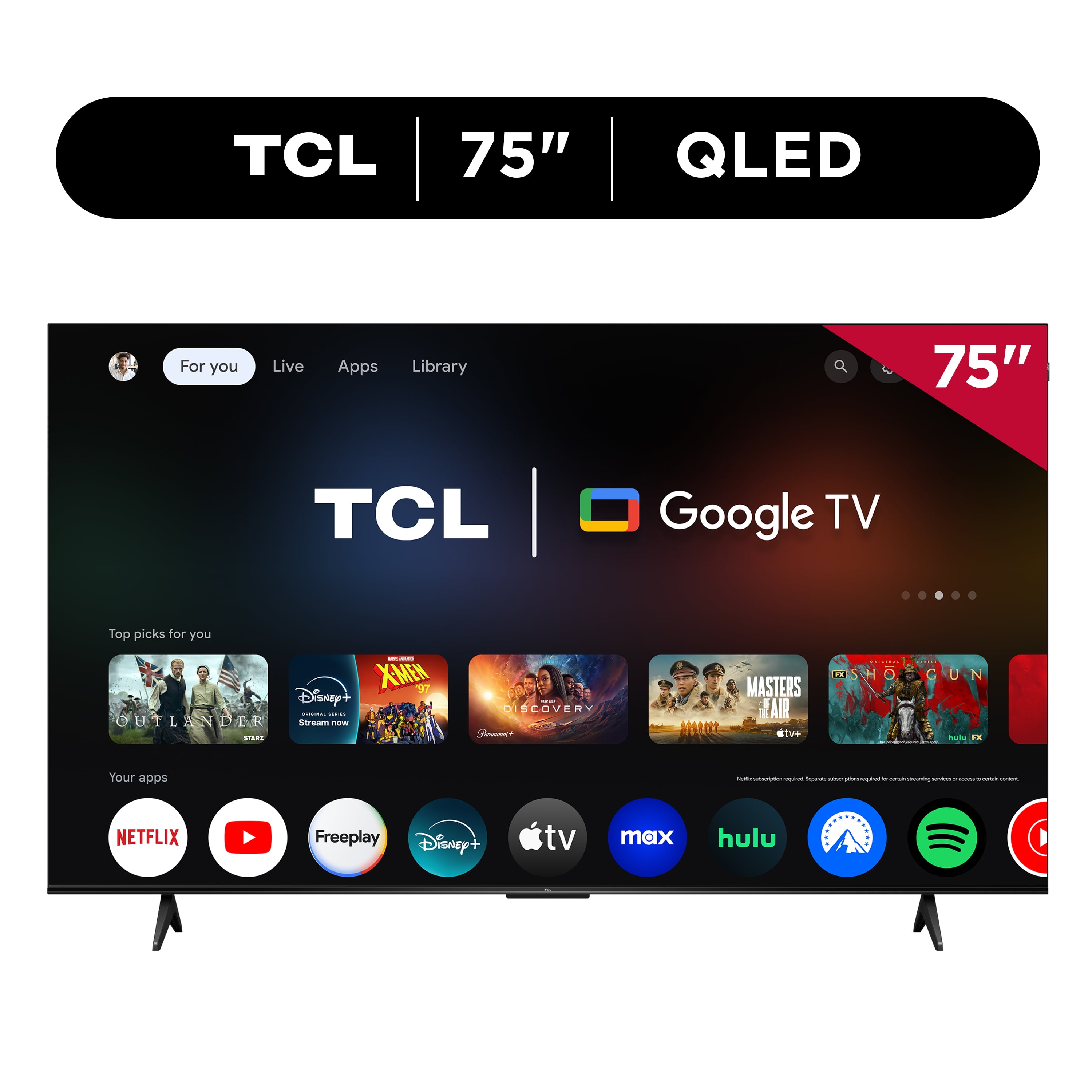 TCL 75" Q Series (NEW 2025) 4K UHD HDR QLED Smart TV with Google TV 75Q51K