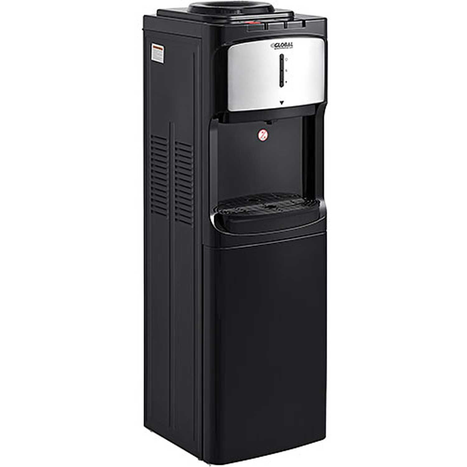 Black Stainless Steel Tri-Temp Top Load Water Dispenser