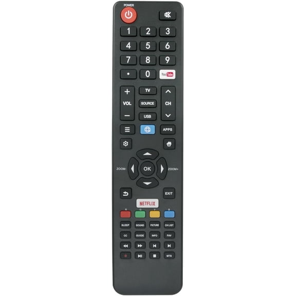 TCL JVC Compatible TV Controller RC320 for Smart TV 49D1200 49D1291 49D1600 49D1680