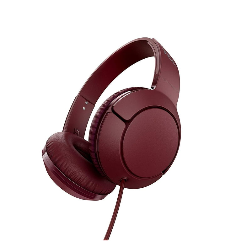 TCL Noise Canceling Over Ear Headphones Burgundy Crush MTRO200RD
