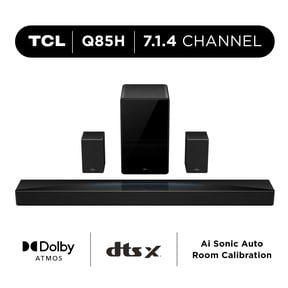 TCL 7.1.4 Channel Sound Bar (NEW 2025) - Dolby Atmos, Wireless Subwoofer, and Wireless Surround Speakers - Q Class Series, Q85H