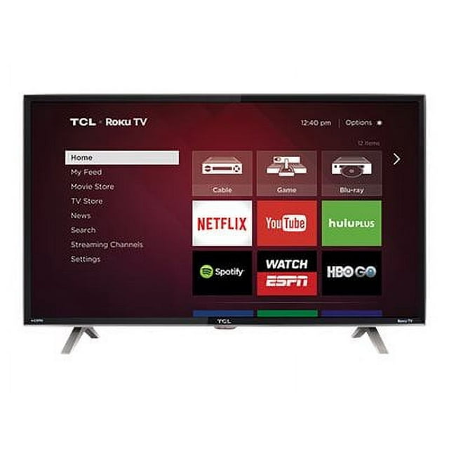 TCL Roku TV 40FS3850 - 40" Diagonal Class (39.5" viewable) LED TV - Smart TV - 1080p (Full HD) 1920 x 1080 - dynamic backlight - high gloss