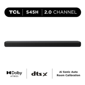 TCL S Class 2.0 Channel Sound Bar with Dolby Atmos, DTS Virtual:X, and Bluetooth Music Streaming - S45H