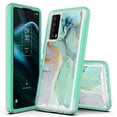 thumbnail image 1 of TCL Stylus 5G Case, Rosebono Hybrid Graphic Design Pattern Hard Back Pannel Cover Case For TCL Stylus 5G (Green Marble), 1 of 4