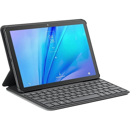 TCL TAB 10S 10.'' Tablet With Keyboard Case 3GB RAM 32GB (Wi-Fi) 4G LTE, Android, 8000 mAh, Super Matte Gray