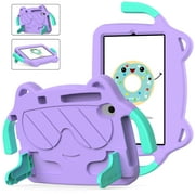 TCL Tab 8 LE Case for Kids (Model: 9137W, 2023 Released), Dteck Lightweight Shockproof Kids Friendly Cover with Handle Kickstand for TCL Tab 8 LE Model: 9137W/ TCL Tab 8 WiFi Model: 9132X,Purple