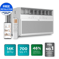 thumbnail image 1 of TCL 14,000 BTU Smart Inverter Window Air Conditioner (White) - 700 Sq ft with up to 46% Energy Savings, Quiet Cooling Tech, 3-in-1 Cooling, Fan & Dehumidifier, Matter Wi-Fi, Remote Control - W14WC72, 1 of 25