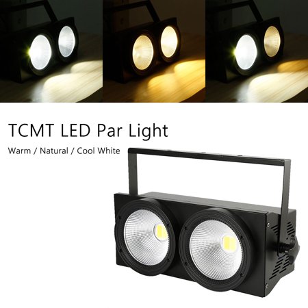 TCMT 200W 2-Eyes COB 2IN1 LED Blinder Stage Light DMX-512 Warm / Natural / Cool White Audience Par Light