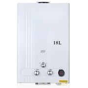 TCFUNDY 4.8 GPM 18L Tankless Water Heater LPG Liquid Propane Gas Instant Hot Boiler with Digital Display