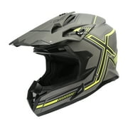 TCMT DOT Dirt Bike Helmet Full Face Adult Motorcross Helmet for Atv Offroad Street Dirt Bike Gray XL Size
