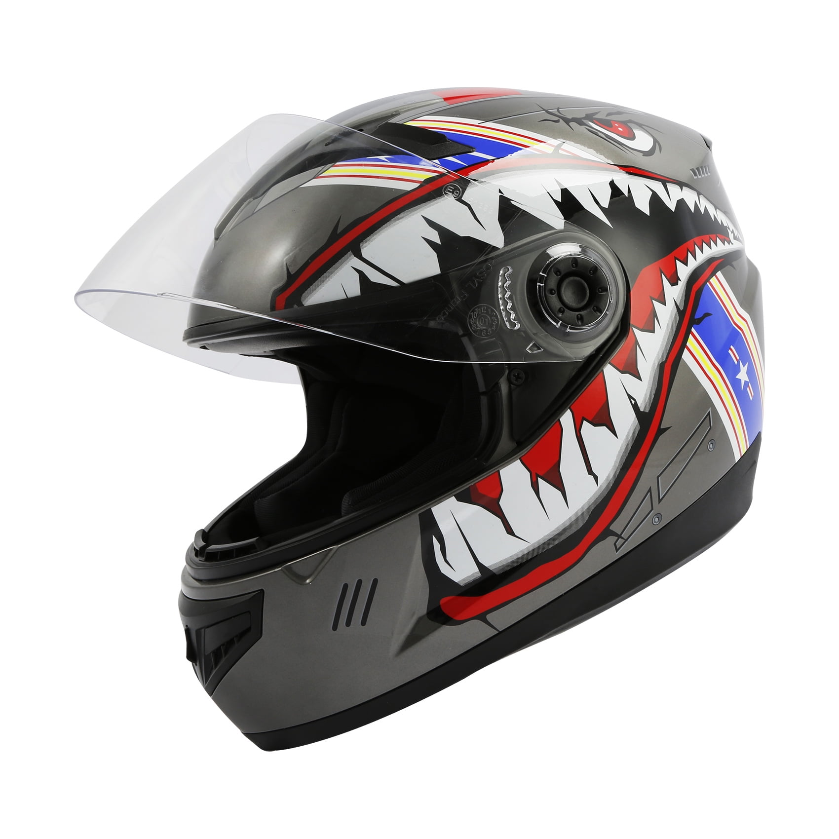 TCMT DOT Approved Full Face Helmet for Kids Youth, Large
