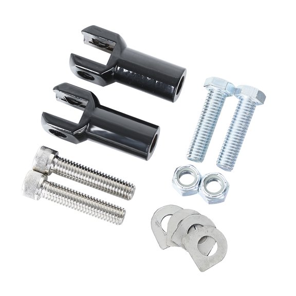 TCMT Foot Peg Supports Mounts Clevis Kit Fits for Harley Softail 2000-2006, Black