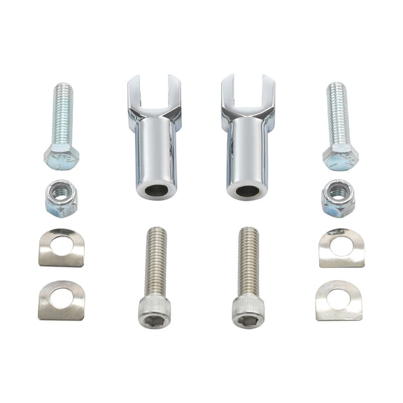 TCMT Foot Peg Supports Mounts Clevis Kit Fits for Harley Softail 2000-2006, Chrome