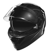 TCMT Full Face Motorcycle Helmet for Adult DOT Approved , Lightweight ABS Shell Dual Visor Street Bike Helmet with Extra Tinted Shield, Removable Washable Liner, Gloss Black, Size L