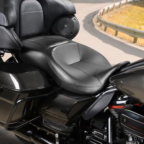 TCMT Hammock Driver Passenger Seat For Harley Touring Road King Street