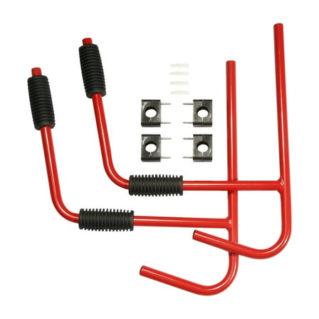 TCMT Kayak Wall Mount Storage Rack Ladder Surfboard Canoe Steel Folding Hanger Red