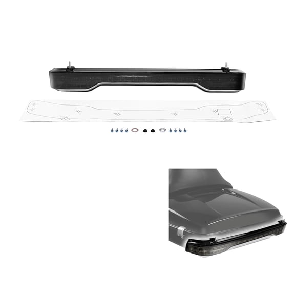 TCMT King Trunk LED Brake Turn Tail Light Fits for Harley Touring 2014‑2025 Road King Street Glide Electra Glide Tri Glide Ultra Limited, Smoke