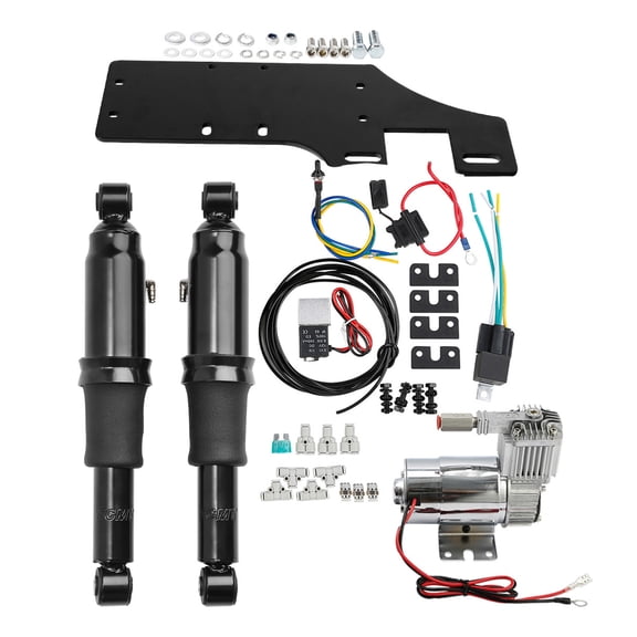 TCMT Rear Air Ride Suspension Kit Fits for Harley Touring Road King Street Glide 1994-2025