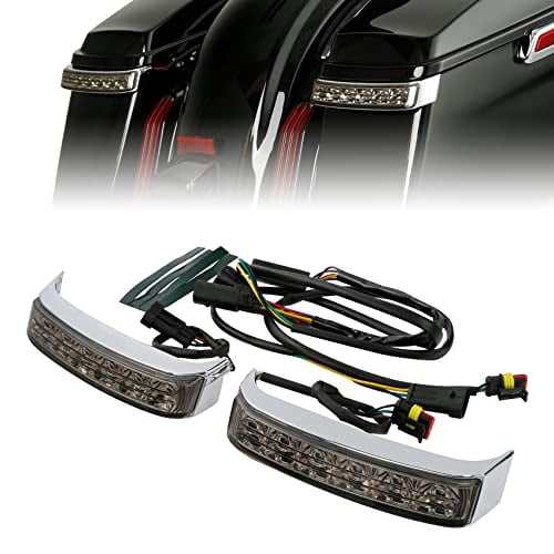 TCMT Saddlebag Running Brake LED Turn Light Fit For Harley Touring Road